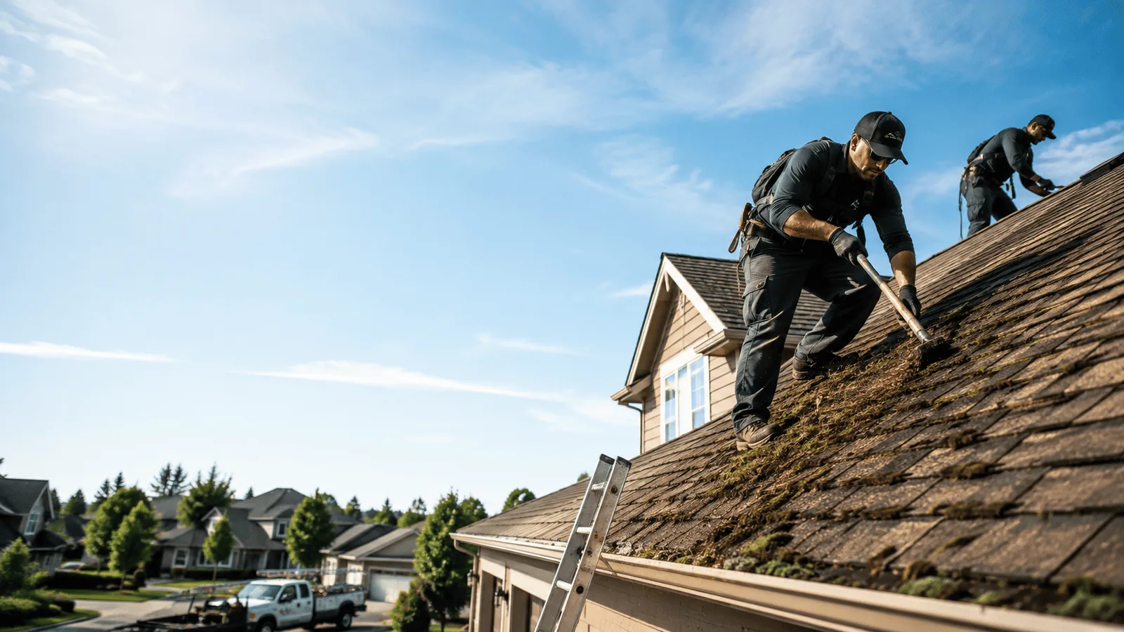 Roof Moss Removal in Greenfield, IL near me